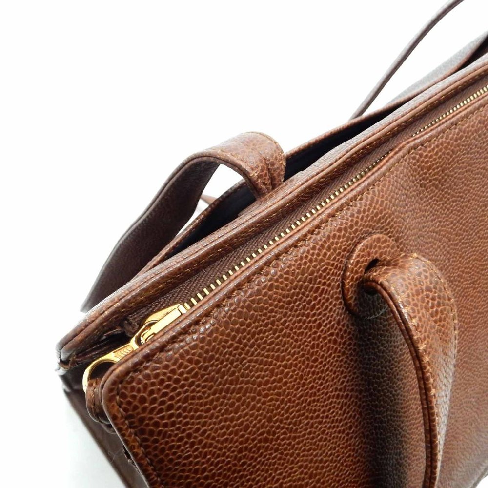 Chanel Caviar Brown Skin Bag - Picture 11 of 14